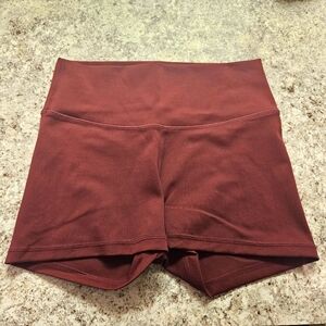 TYR Women's Athletic Shorts in Maroon